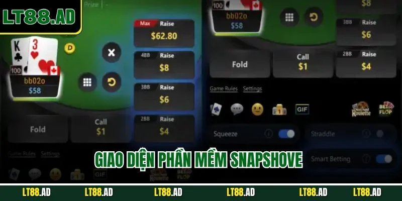 Giao diện phần mềm Snapshove