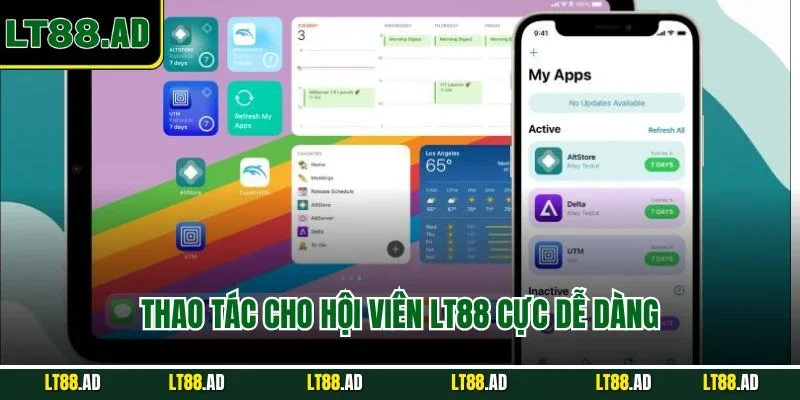 Thao tác cho hội viên LT88 cực dễ dàng